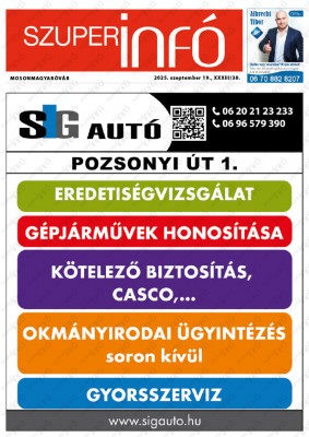 Szuperinfó Mosonmagyaróvár 33/38
