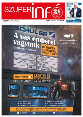 Szuperinfó Mosonmagyaróvár 34/18