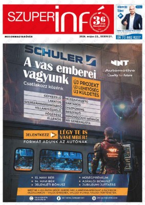 Szuperinfó Mosonmagyaróvár 34/21